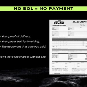 Fillable Bol Template.pdf Hotshot Bill of Lading Template | Blank BOL | Fillable PDF | Proof of ...