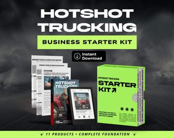 Hotshot Trucking Business Starter Kit | Hörbuch, Ebook, Vorlagen (Digitaler Download)