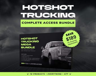Hotshot Trucking Mega Bündel | Business Gründer-Toolkit (Digitaler Download)