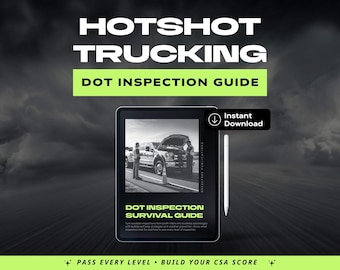 Hotshot Trucking DOT-Inspektionsleitfaden | Strassenrand-Planung, CSA Score (PDF)
