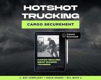 Hotshot Trucking Ladungssicherungsschulung | DOT-konformer Ratgeber (PDF)