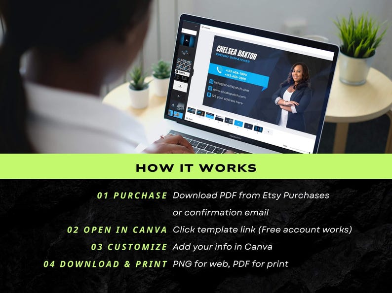Dispatch Run Card Design Freight Dispatcher Business Card Templates | 4 Canva Designs | Front ...