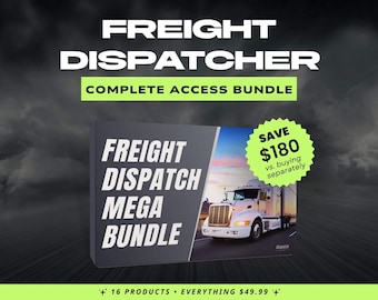 Freight Dispatcher Komplettes Business Start-up Kit | Training, Templates, Branding (Digitaler Download)