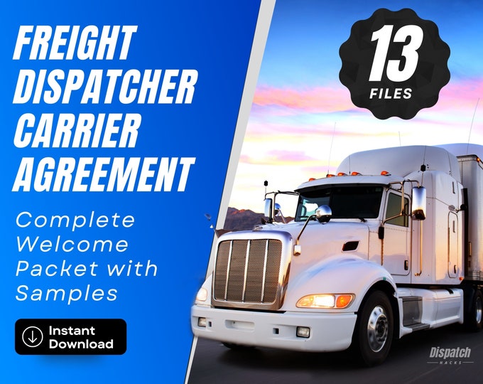 Freight Dispatcher-carrier Agreement, DFY Welcome Packet With Contracts ...