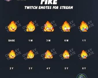 Fire Emotes for Discord, Twitch, and VTuber