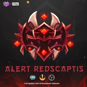 Animated Red Warzone Stream Alert: Twitch & YouTube Overlay