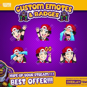 Twitch Emotes – Red Character Crying Emote for Sad or Wholesome Moments