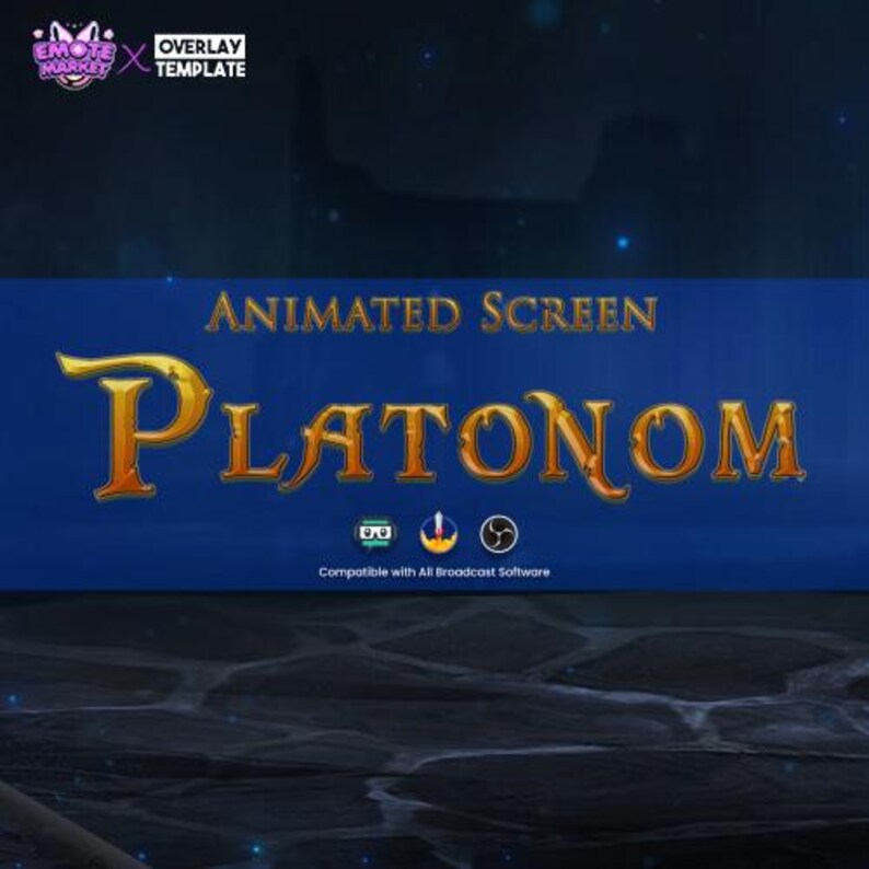 Animated Platonom Stream Overlay: Futuristic Twitch & Youtube Screen - Etsy