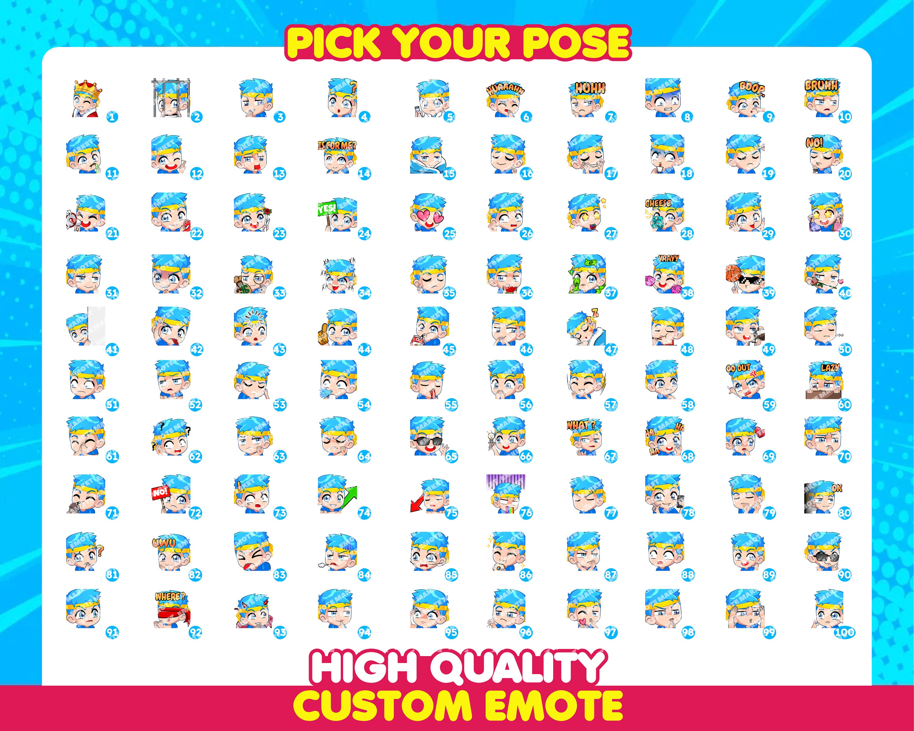 Tailored Twitch Icons | Adorable Emote Designs | Boost Your Streaming ...