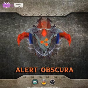 Animated Alert Dark Mirage Mysterious Themed for Streamers - Live Notification, Gamer Alert, Stream Alert