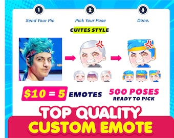 Tailored Twitch Emotes | Anime Cute Characters | Elevate Your Online Persona - Cozy Cuteness