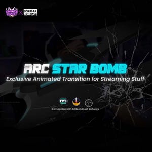 Animated Transition Futuristic Energy Bomb Sci-Fi Stream Overlay Effect - Transition Screen, Stream Transition, Video Stringer