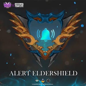 Animated Alert Elder Shield Ancient-Themed for Streamers - Fantasy Alert, Guardian Notification, Streaming Graphics