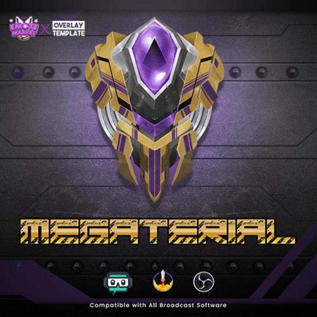 Animated Alert Megaterial Sci-fi Futuristic Stream Notification - Etsy