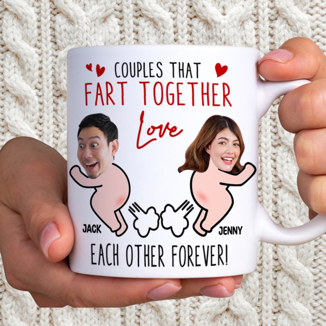 Couple Love Each Other Forever Mug, Funny Custom Face Coffee Mug