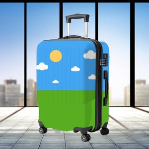 Customizable Suitcase Mockup Canva Template | Editable Travel Luggage Design | POD Mockup for Etsy Sellers
