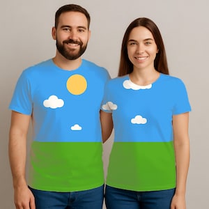 Modello Canva per mockup di maglietta Gildan 64000 - Modello di maglietta unisex con disposizione piatta per POD, annunci Etsy e anteprime di magliette grafiche
