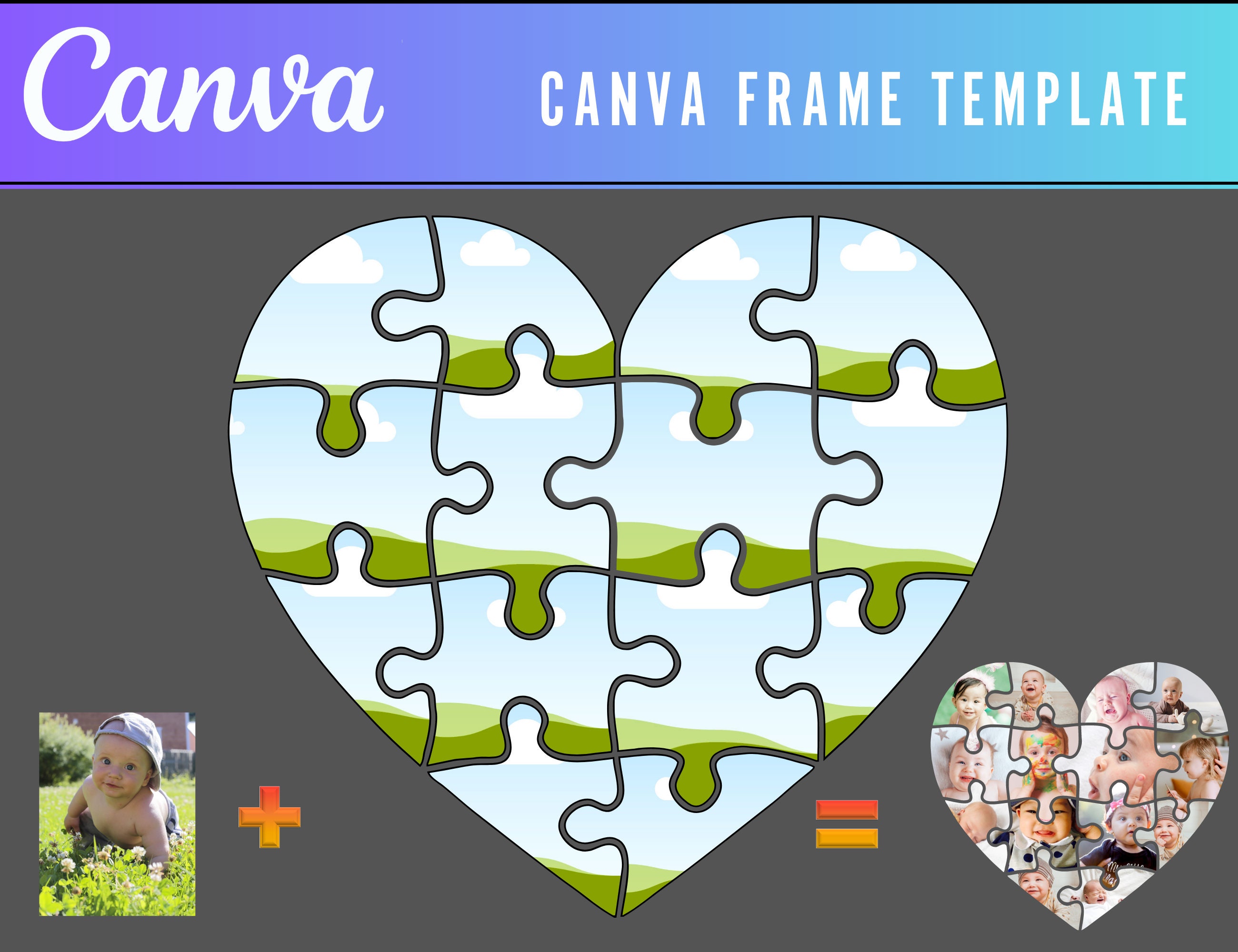 11.25x38.25 Puzzle Frame Kit with Glue Sheets