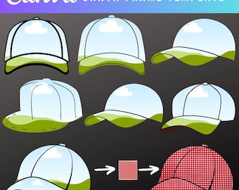Cap Mockup Canva Frames Baseball Cap Canva Frame Bundle mit einfachem Ziehen und Ablegen, fügen Sie Ihr eigenes Muster hinzu, erstellen Sie Sublimationsdesigns