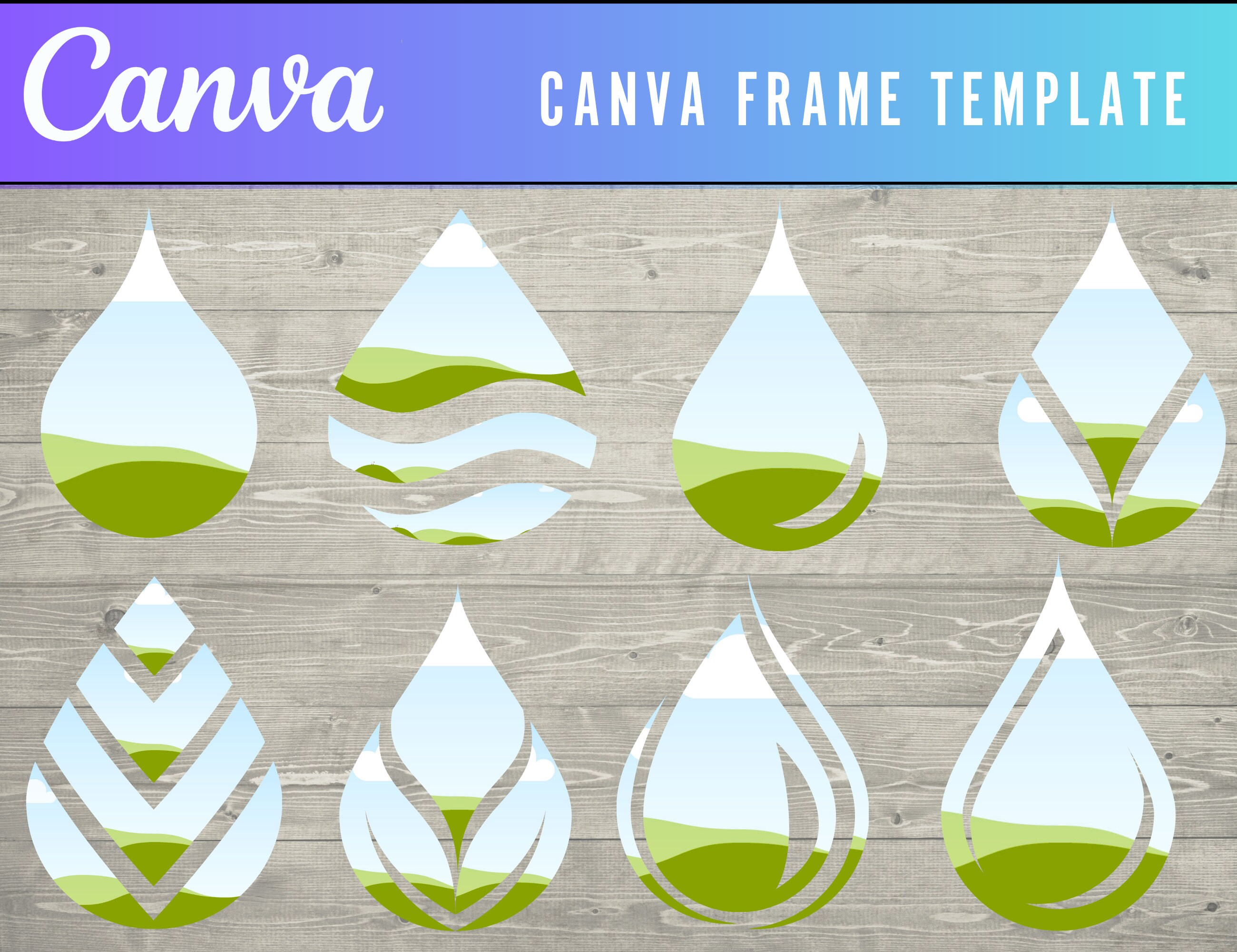 Canva Frame Template Design Your Own TEARDROP EARRINGS on CANVA . Drag ...