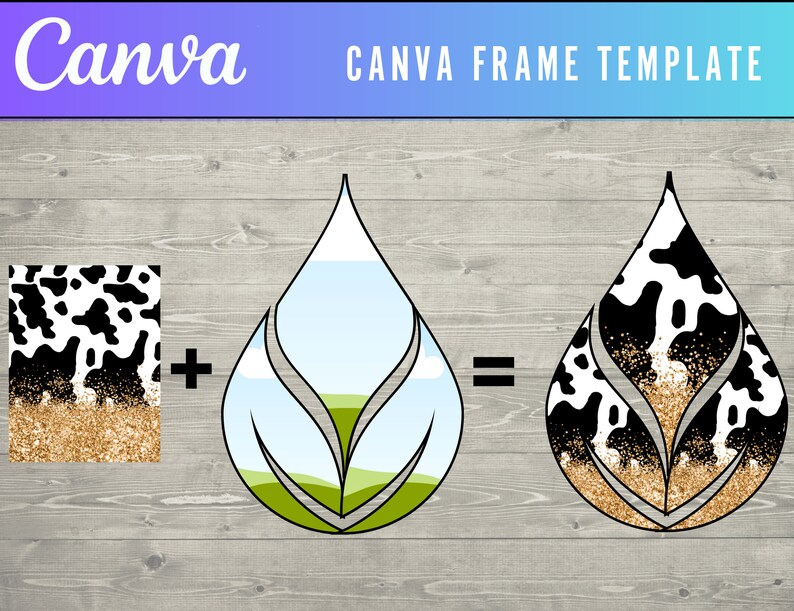 Canva Frame Template Design Your Own TEARDROP EARRINGS on CANVA . Drag ...