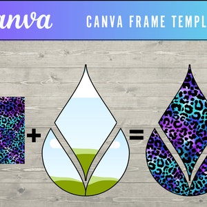 Canva Frame Template Design Your Own TEARDROP EARRINGS on CANVA . Drag ...