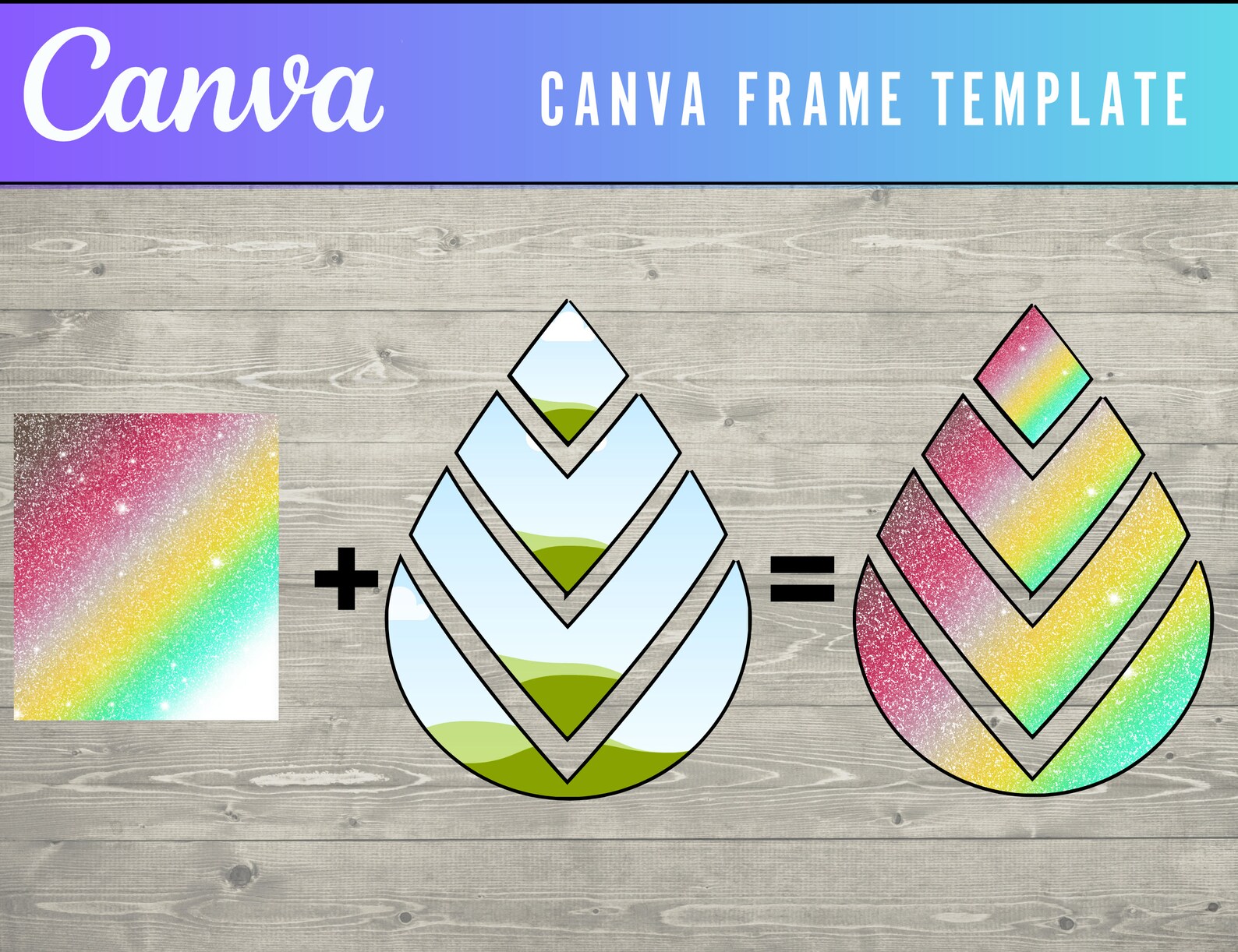 Canva Frame Template Design Your Own TEARDROP EARRINGS on CANVA . Drag ...