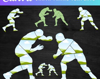 Wrestling Wrestler Foto Collage Vorlage Canva, Abschluss Geschenk Senior Athlete Poster Benutzerdefinierte Coach Bild Collage Sport Geschenke, Vorlage