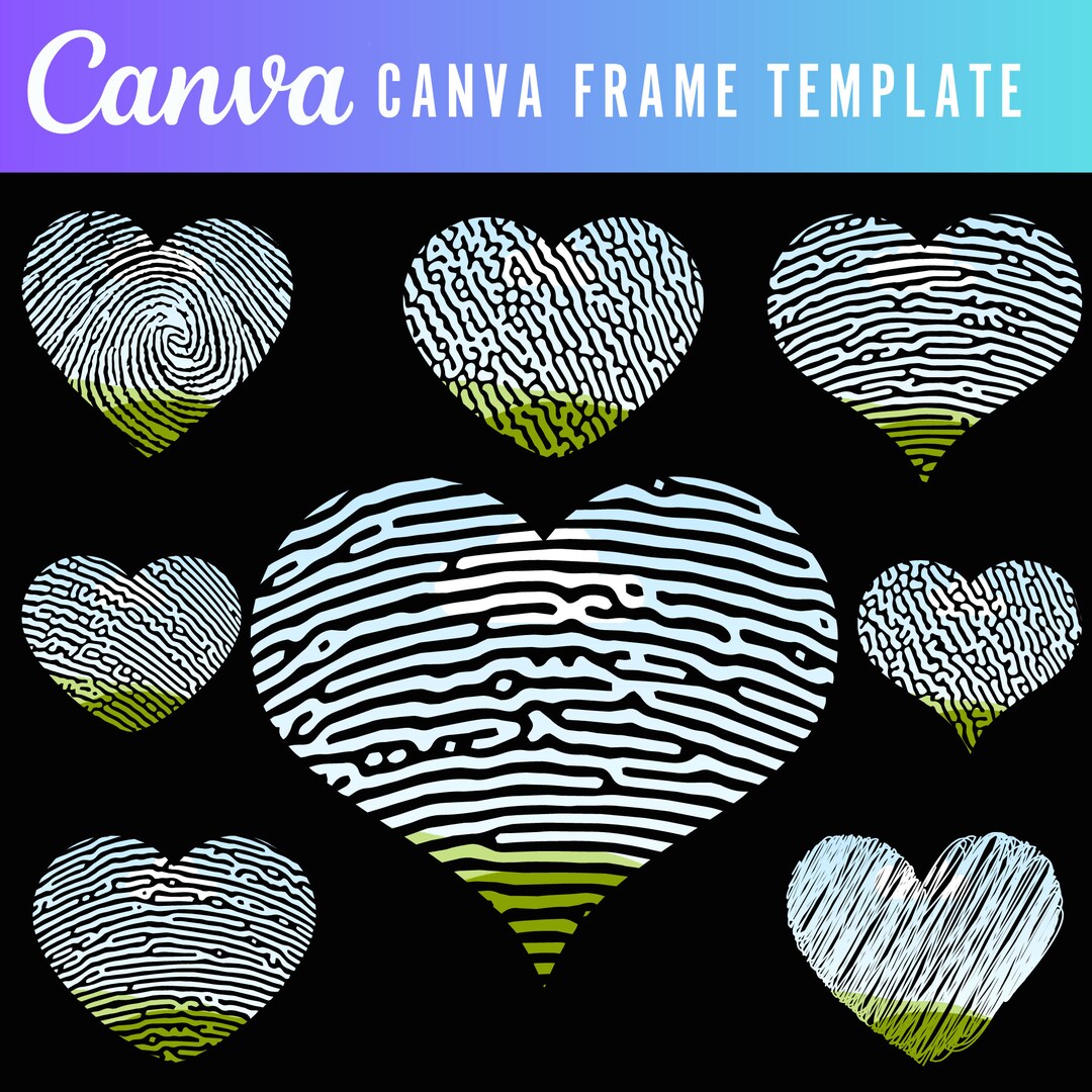 Canva Frames Heart, Handdrawn Hearts Frames, Custom Valentine Heart ...