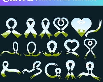 Canva Frame Bundle , Canva Cancer Ribbon Template| Editable Ribbon Template, Custom Canva Photo Template, Canva MockUp, Editable Canva Frame