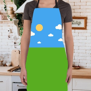 AOP Schürze Mockup mit Transparent Overlay | Perfekt für Canvas Creations | Personalisierbare Schürze Mockup zum drucken