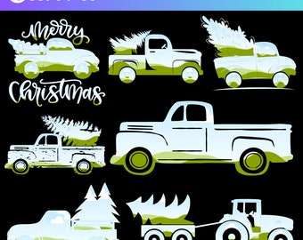Canva Frames Bundle Add Your Own Pattern, Christmas Truck CANVA Frame Sublimation Designs Editable Template, Drag and Drop Photo