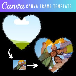 Bundel canvaframes, canvaframes met bleekeffect, CANVA-frames, voeg je eigen afbeelding toe, canvasjablonen, aangepaste achtergrondcanvaframes