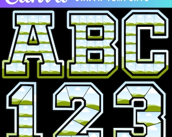 All Digits Canva Photo Collage, Editable Canva template for a numbered photo collage frame: 0-9, ideal for birthdays, anniversaries