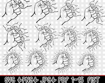 Father's Day Fist Bump Set, Father's Day Design, Baby Toddler Kid Dad Fist Bump SVG, customized name, Family PNG,Digital download Cut files