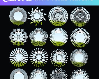 Canva Frames Bundle | Wind Spinner Canva Frame| Bundle| Set of 16 Different Wind Spinner Design Mockup| Canva Frames | Drag Drop Your Design