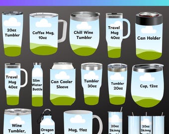 Tumbler Template Bundle, Tumbler Canva Editable Template, 40oz Tumbler Template, Tumbler template, 20oz Tumbler Template, Tumbler Mockups