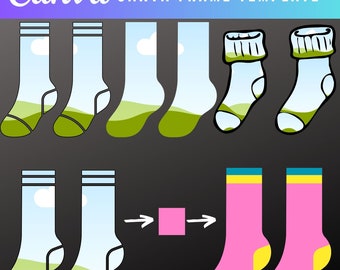 Cap  Mockup Canva Frames Socks Clipart, Socks Canva Frame, Drag and Drop Editable Canva Template, Sublimation, Create your own Socks clipart