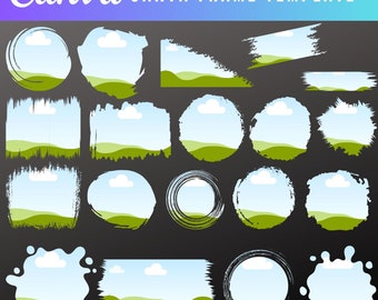 Canva Frames Templates , Editable Canva frames Abstract Pattern Canva Frames, Custom Background Canva Frames, Fill Your Own Drag Drop