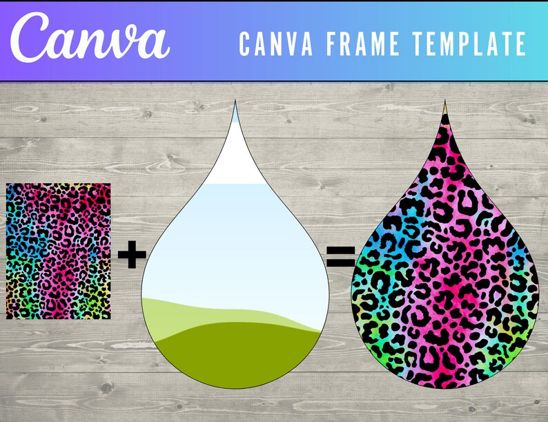 Canva Frame Template Design Your Own TEARDROP EARRINGS on CANVA . Drag ...