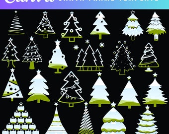 Paquete de marcos de Canva: marco de árbol de Navidad de Canva, plantilla de árbol, marco de maqueta, plantilla de Canva editable, plantilla de maqueta, plantilla para imprimir