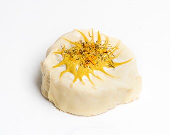 Jabón de caléndula sin perfume, pastilla suave para piel sensible, jabón de aceite de oliva natural, regalo para baby shower, vegano