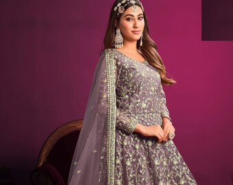 Special Occasion Wear Heavy Designer Outfits Collection Anarkali Gown Suits Pakistani Indian Wedding Wear Long Anarkali Gown Dupatta Dresses