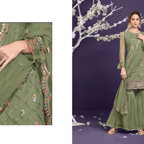 New Heavy Butterfly shops Net With Embroidery Sequence Work Salwar Kameez Party Wear Women's Special Bollywood Dresses Marriage Function Wear Suit