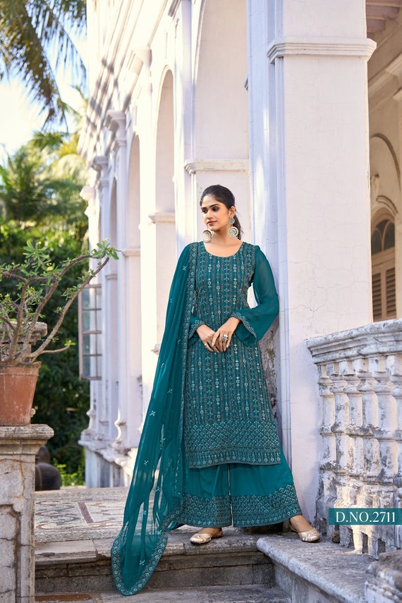Palazzo Pakistani Suits, Palazzo Pakistani Salwar Kameez and Palazzo  Pakistani Salwar Suits online shopping