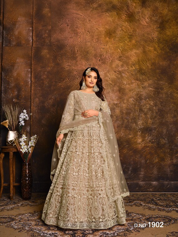 Buy Incredible Light Color Indian Dress Party Wear Salwar Straight Suits  Ready Made With Heavy Embroidery Cording Work Heavy Net Dupatta Dresses  Online in India - Etsy