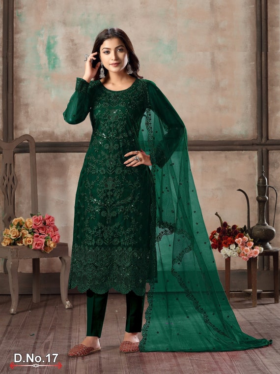 Net salwar suits indian sale