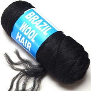 Buy Wholesale China Hot Selling Bulk Brazilian Wool 100% Acrylic Hair Yarn  70g 100g For Dreadlocks Crochet Braiding Hair Attachment Knitting & Brazil  Wool Hair Yarn Wool Yarn For Jumbo Braiding at