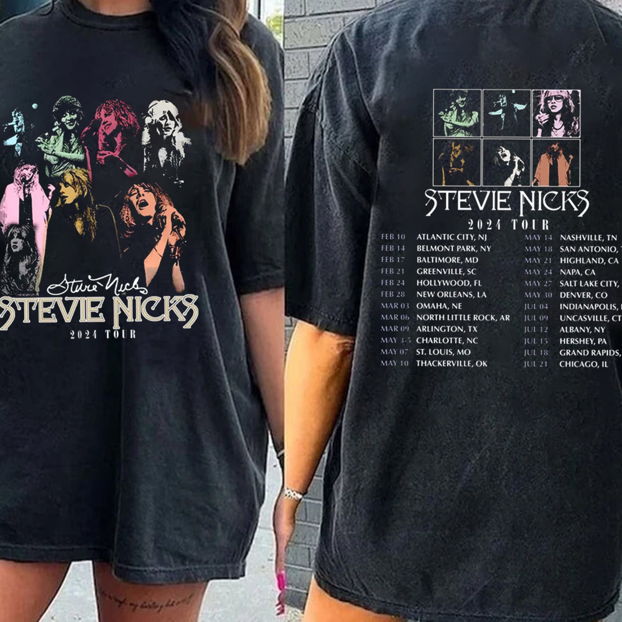 Stevie Nicks 2025 Tour Shirt, 2025 Stevie Nicks Live In Concert Shirt