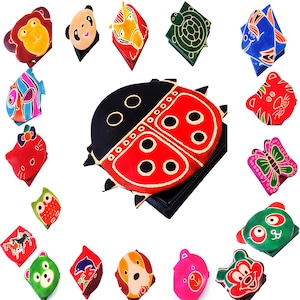 bolsa infantil radis, bolsa pequena, bolsa shake, porta moedas, couro legítimo 16 motivos diferentes cavalos, cachorro, peixe, panda, gato..